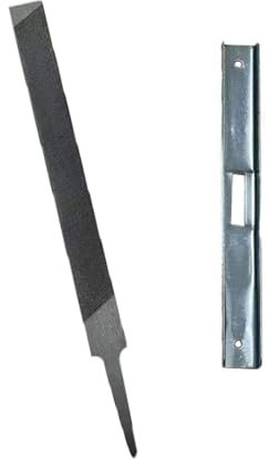 Herramientas de afilado de motosierra, medidor de profundidad universal y lima plana, kit de afilador de motosierra de metal para motosierra general