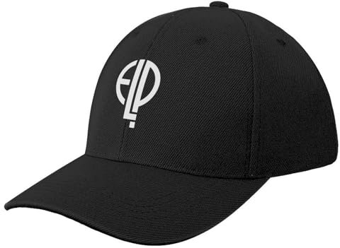 ROBEIUO Baseballkappe Basecap Emerson Lake and Palmer Elp Logo Baseball Cap Cosplay Visier Damen 2024 Herren