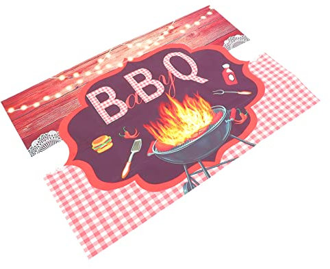 Grillparty Hintergrundstoff aus Vinyl, 1 Stück für Dekoration
