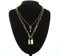 BDDCYWY Collana a Catena con Lucchetto con Pendenti a Lucchetto per Donna Uomo Gioielli Punk sul Collo Accessori estetici