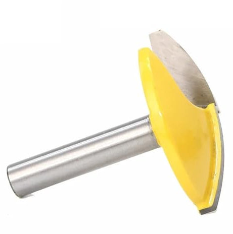1 pieza de fresa de vástago de 1/4 y 6,35 mm for tallado de madera, cuenco pequeño, fondo plano, fresa de cuchillo for puerta de 1-3/4 de ancho, for carpintería