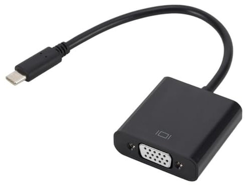 Rdxanc Type C to VGA Adapter Cable 15 Pin D Sub Female to Female Connector Cord Wire for Laptop PC Monitors Projector