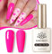 Born Pretty Vernis Semi Permanent Neon Rose, Printemps été Populaire Couleurs Fluorescent Vernis Gel Semi Permanent U V LED Vernis à Ongles en Gel Trempé Sain et Durable
