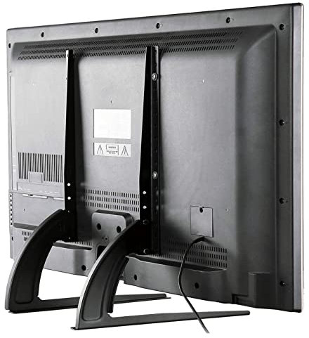 Height Adjustable Leg TV Replacement Stand - Universal Table Top TV Stand Base TV Legs for Most 40 42 47 50 55 LCD LED Plasma Flat Screen TVs, Holds up to 88 lbs, Max VESA 6