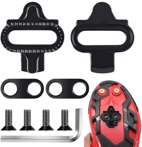 MOLZINY 2 Piezas Calas Tacos de Bicicleta para Shimano SPD Calas para Pedales Autobloqueantes de Bicicleta Compatible con Pedales Tipo Tacos de Pedal de Bicicleta para Ciclismo de Montaña Carretera