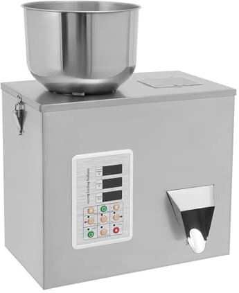 Abfüllmaschine 180W 220V Automatische Abfüllmaschine Einstellung Gewichts und Geschwindigkeit Einfach zu Bedienen Pulverabfüllmaschine für Dosierung Tee, Körnern, Pulver