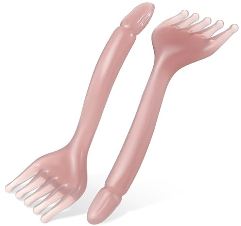 HOUDERCO 2pièces Lot De Peignes Massant Pour Chevelu Avec Dents Larges Pour Hommes Et Femmes Design Incurvé Pour Prise Confortable