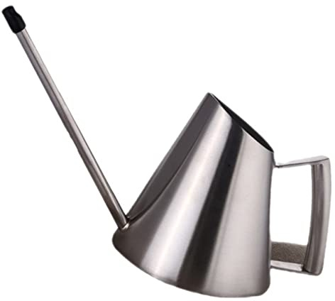 Annaffiatoio in Acciaio Inox 1500ml Argento, Manico Ergonomico