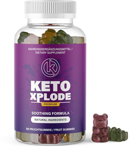 Ketoxplode Gummibärchen | mit L-Arginin, Grüntee und Maca | deine genussvolle Unterstützung | Inhalt 60 Gummies