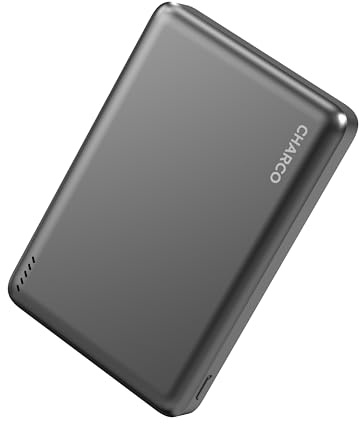 CHARCO Magnetic Power Bank 10000mah with 20W USB-C Fast Charging(In/Out) | Wireless Portable Charger, Magsafe Battery Pack, Compatible with iPhone 17/16/15 Series