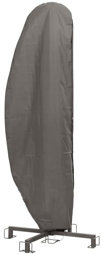 Perel Garden OCPFA Schutzhülle für Schirm - Maximum Durchmesser 350 cm, Anthrazit, 260 x 60 x 0.1 cm