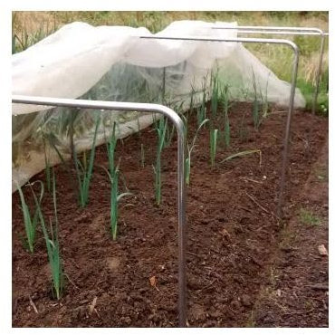 Garden Hoops Square Pack of 4 with Clips for Securing Netting 19mm Aluminium