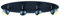 Trio Leuchten Dakota 804600432 Deckenleuchte, Metall, Schwarz Matt/Gold