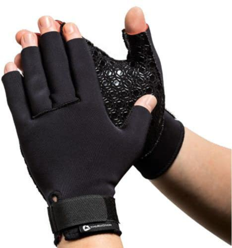 ATC Handels GmbH Thermoskin Handschuhe als Paar - Kompressionshandschuhe bei Arthrose und rheumatische Erkrankungen - Anti-Rutsch Arthritis Handschuhe, XXL 30cm