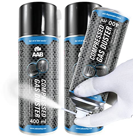 AABCOOLING Kältespray Reiniger 2 x 400ml, Druckluftspray, Icespray für Schnelles Einfrieren, Einfaches Abkühlen von Mechanischen und Elektronik Teilen, Eisspray, Kühlspray, Kühler, -50°C
