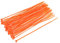 sourcing map Cable Zip Ties Nylon Cable Wire Ties 6 Inch Self-Locking Nylon Tie Wraps Orange 100pcs