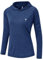 donhobo Damen Langarmshirt UPF 50+ UV Sonnenschutz Shirts Longsleeves Laufshirt Sportshirt für Training, Wandern, Sport (Marine, M)