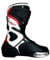 BS MOTO - Stivali Moto Pista Sport Racing, in Pelle Pista Professionale Traspirante (Nero Rosso Bianco, Sistema Taglie Calzature EU, Adulto, Numero, Media, 39)