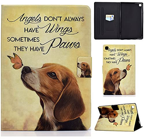 Rosbtib Custodia per Samsung Galaxy Tab A7 10.4 pollic 2022 2020 Slim Custodia PU Cover Morbida in TPU con Titolare della Carta per Samsung Galaxy Tab A7 SM-T505/SM-T500/SM-T509 10.4 2022 2020, Cane