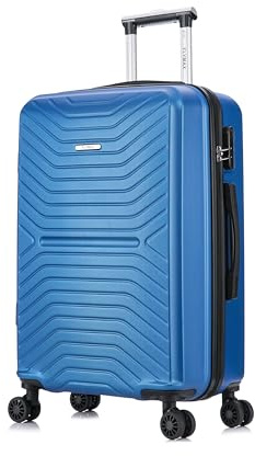 FLYMAX 55x35x20 4 Wheel Super Lightweight Cabin Luggage Suitcase Hand Carry on Flight Travel Bags Approved On Board Fits Flybe Easyjet Ryanair Jet 5