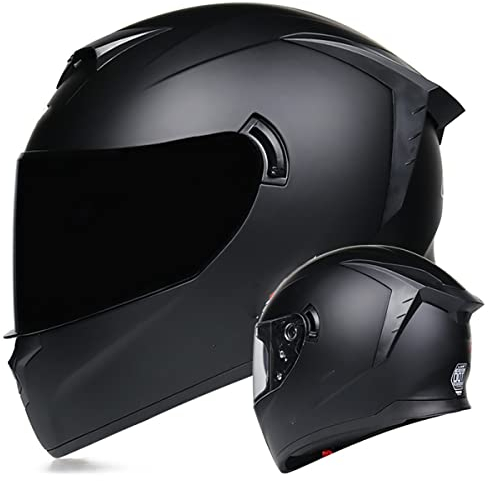 SDFGDFD Integralhelm Helm Helm für Motorräder Full-Face Motorcycle Helmet Tragbarer Integralhelme ECE/DOT-Zertifizierung Motorrad-Integralhelm
