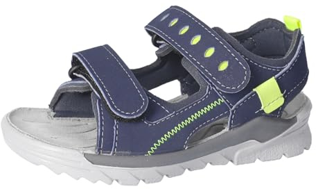 RICOSTA Mädchen und Jungen Sandale TAJO, Kinder Sandalen, Weite: WEIT, waschbar, offene Schuhe, schnürSandale, Booties, Leder, Sommerschuhe, Nautic/teer (180), 37 EU