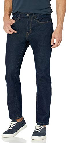 Amazon Essentials Men's Relaxed-Fit Stretch Jean (Available in Big & Tall) - Discontinued Colours, Rinsed, 56W / 34L