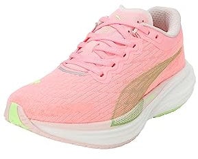 Puma Womens Deviate Nitro 2 Running Shoes Koral ice/Green 6.5 (40)
