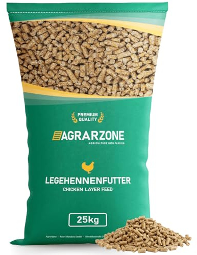 Agrarzone Legehennenfutter Premium 25 kg Legehennen Hühner Geflügel Eier | Pellets, Gentechnikfrei, starke Eierschalen, hohe Legeleistung, staubfrei