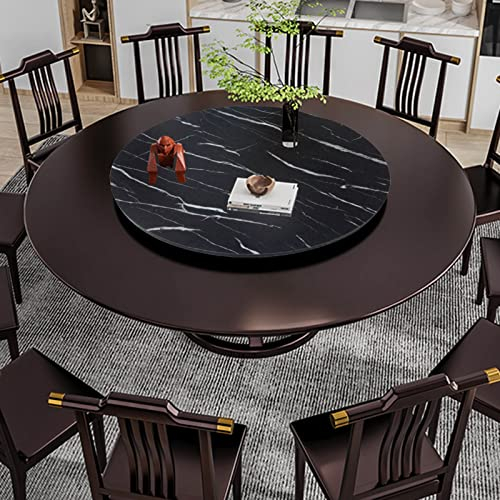 Plateau Rotatif En Bois Rond, Grand Plateau Tournant De Table À Manger, Plaque De Service Rotative, Assiette De Service Rotative, Roulement Silencieux, Table De Jardin ( Color : F , Size : 60cm-24in )
