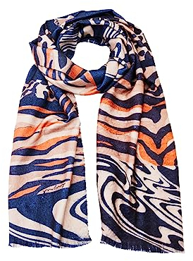 Desigual Women's Scarf_Patch Zebra, Brown, One Size