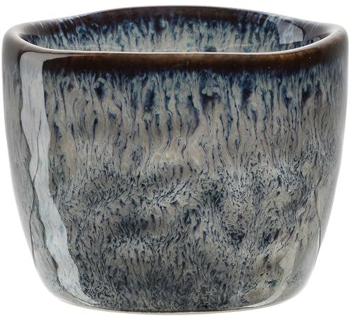 LEONARDO Matera Eierbecher - Eier Becher aus Keramik - Durchmesser 5,2 cm, Höhe 4 cm - Einfach zu reinigen, spülmaschinenfest - Eierbecher anthrazit