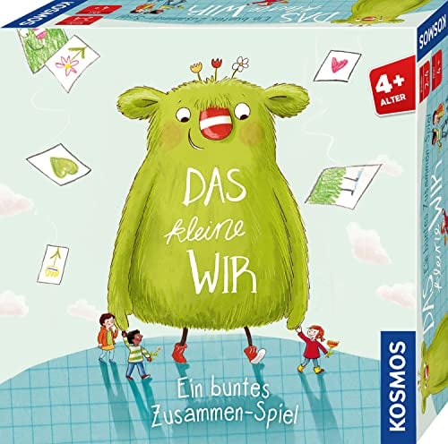 KOSMOS 683580 Das kleine Wir Spiel, Kinderspiel, für 2-4 Kinder ab 4 Jahren, Mitbringsel Geschenk zum Kindergeburtstag, gemeinsam Aufgaben lösen, Formen und Farben Finden