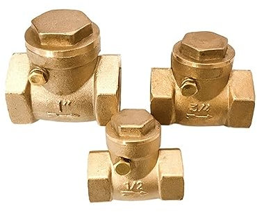 1/2 3/4 1 2 Fil De Laiton Horizontal Bouche Clapet Anti-Retour Filetage Femelle en Cuivre Clapet Anti-Retour 1 PCS (Size : 2)