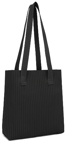 Miss Lulu Shopper Tasche Damen Groß Tote Bag Schultertasche Handtasche Damen für College Schule Uni Arbeit Einkaufen