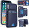 Zouzt for iPhone X/XS Detachable 2 in 1 Wallet Case with Card Holder for Magsafe, Magnetic PU Leather Flip Credit Slot Protective Phone Cover Women Men for iPhone X/XS 5.8 Inch - Blue
