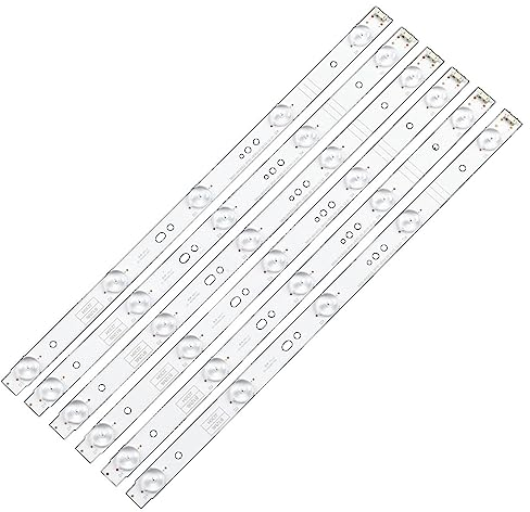 LOTOAK TV mit LED-Hintergrundbeleuchtung 3V 2W 384mm kompatibel für Skyworth 43 Zoll 5800-W43002-3P00 VER2.00 31-12-2015 6 Ersatzteile für TV-Hintergrundbeleuchtung Streifen