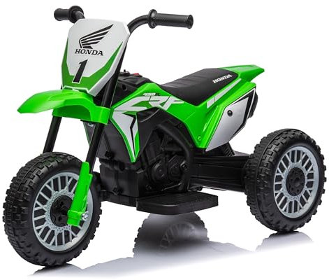 Motore elettrico Honda per bambini da 18 mesi, moto elettrica per bambini, veicoli elettrici 1x30W, 3km/h (Verde)