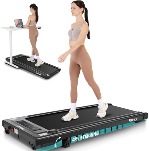 Laufband mit Steigung 2,5 PS Walking Pad, Laufband für Zuhause Büro mit LED-Touchscreen | Fernbedienung | Maximalgewicht 130 kg | Installationsfrei