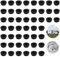HTTYHT 48 Stück Schwarze Topfträgergummis Rostgummifüße Gummitüllen für Topfstützen Dometic Smev und Thetford mit 5mm Stäben Rostgummifüße Zubehör für Wohnmobil-Kochfeld