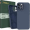 EYDELE Quadrupla Protezione per iPhone 12 Pro - Case Rigido | Fodera in Microfibra | Custodia Silicone Anti Impronta - Cover Blu notte