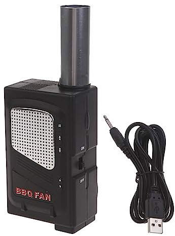 JTQYFI Ventilador eléctrico portátil para barbacoa de aire, fuego/barbacoa, 5 V, funciona con USB, para estufas de carbón y leña