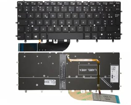 Clavier FRANÇAIS AZERTY Dell XPS 13 9343/9350 / 9360-0KMCCX + rétro-éclairage