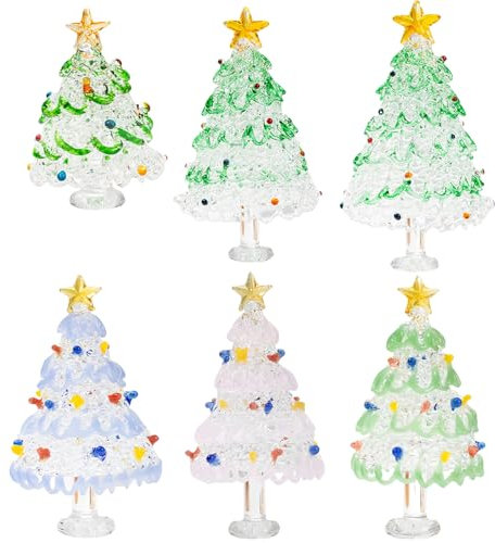 Yawdil Nostalgische Glasur Weihnachts Baum Ornamente, Xmas Baum hängende Ornamente, Weihnachts Dekoration Ornamente für Feiertags Dekoration