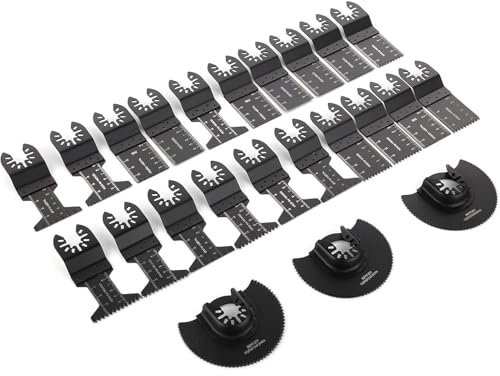 KingSaid Multitool Sägeblätter 23Stk Multitool Zubehör Sägeblätter Multifunktionswerkzeug Oszillierende Zubehör Universal Multimaster Sägeblatt Multifunktionswerkzeug Sägeblätter