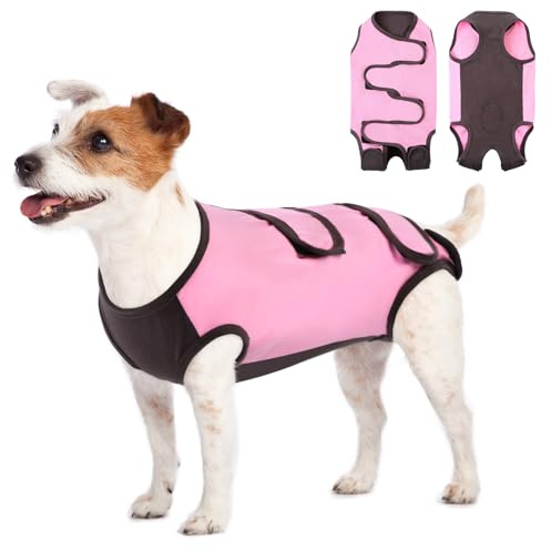 ASENKU Traje de Recuperación de Cirugía para Perros, Body Perro Post Cirugía Hembra, Pijama Perro, Alternativa de Collar en Forma de Cono para Perros Después de la Cirugía