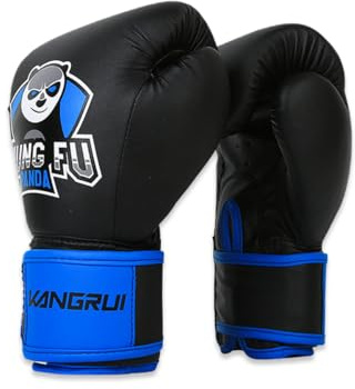 OLYSPM Kids Boxing Gloves,Boxing Gloves Kids,Muay Thai Gloves Leather and Polyurethane Liner,Breathable 6oz Boxing Gloves for Kids from 5 to 14 Years Old