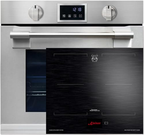 Kaiser EH 6339+KCT 6140 FI Backofen-Set Autark Einbaubackofen XXL 86L, mit Pyrolyse & AirFry, Touchdisplay, Drehknebel, 11 Funktionen mit Induktionskochfeld 60 cm, TFT Display