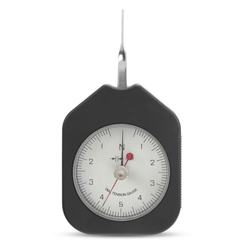 Zugkraft Messgerät 5N, Doppelnadel Federkraftmesser, Kompakt und Präzise Dynamometer - Hohe Messgenauigkeit, Ergonomisches Design, für Kraftmessung und Vorspannung