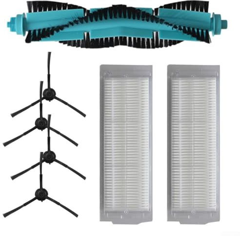 Cepillos laterales principales y kit de filtro para Cecotec para aspiradora Conga 11090, soporta mantenimiento regular y limpieza eficaz de varias superficies